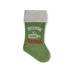 Holiday Time Dreaming of a WINE Christmas 18 In Christmas Stocking New